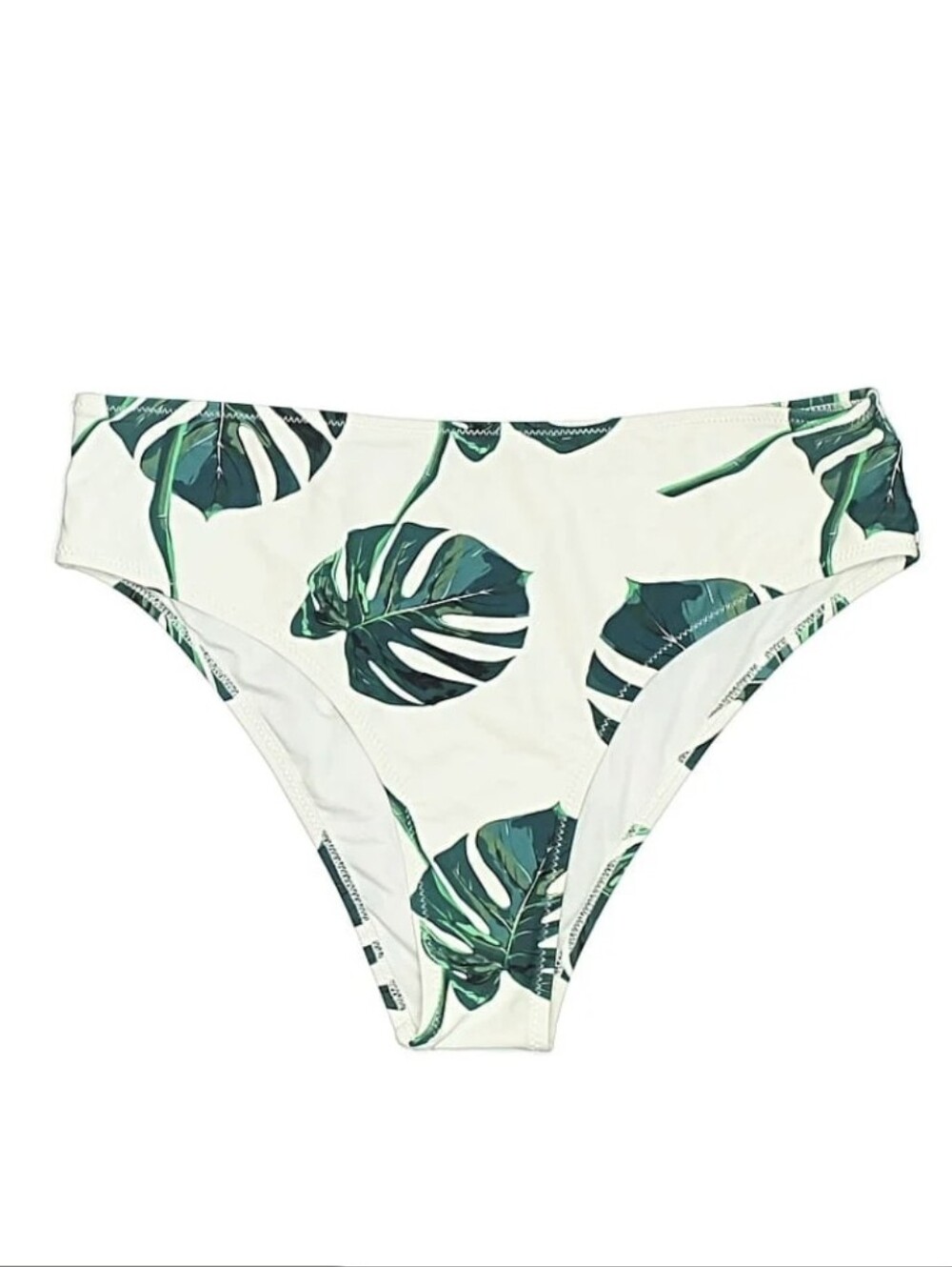 nwt CUPSHE Monstera Tropical Bikini Bottom XL Hawaiian Palm Coastal Swimwear